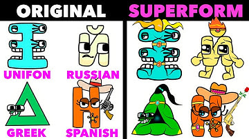 🎧 SUPERFORM SONG | Russian, Greek, Unifon, Spanish Alphabet Lore | Reverse | Compilation