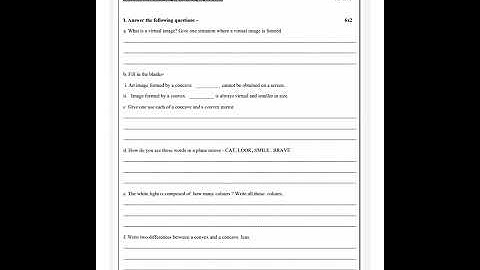 Class 7th || Science Assessment Worksheet 8 || 30/11/2021.