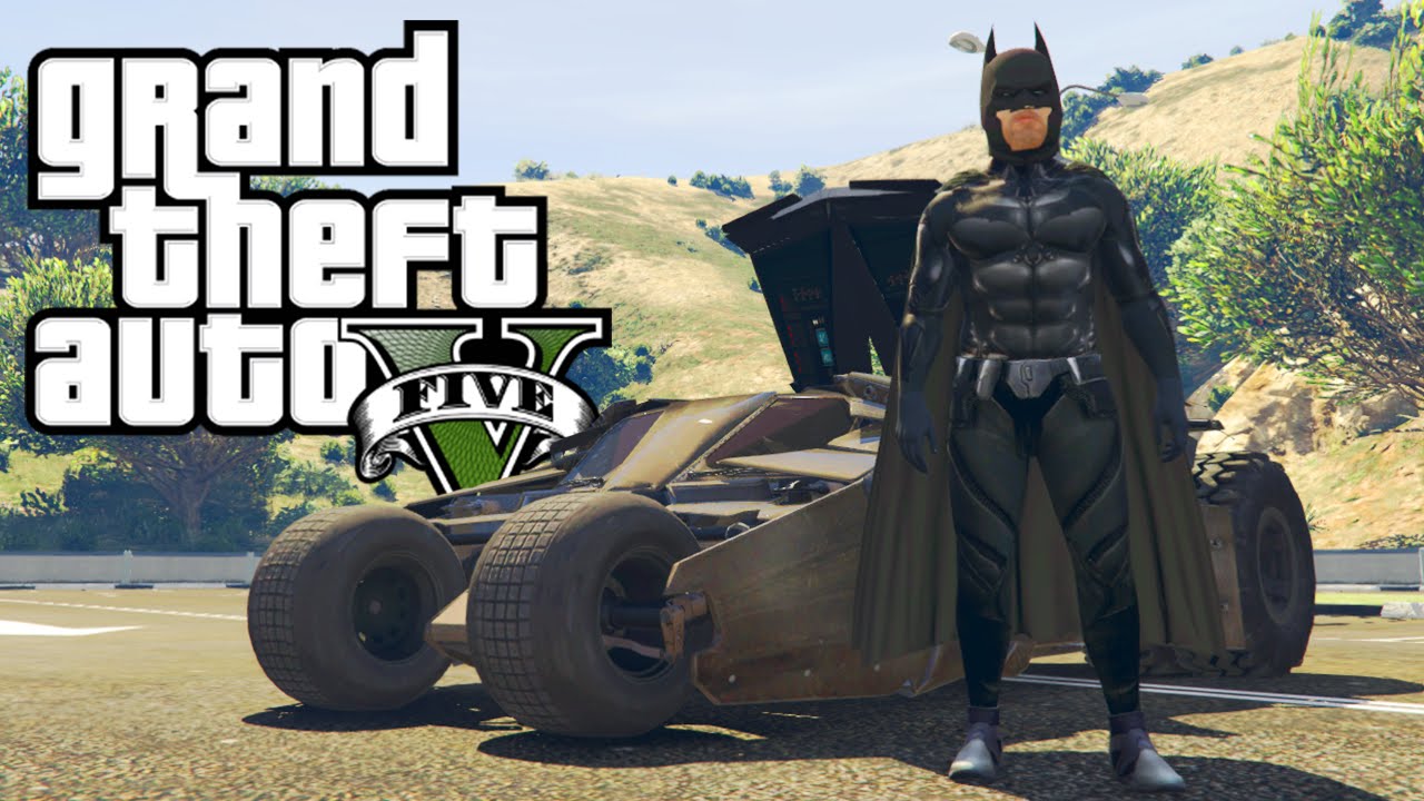GTA 5 BATMAN MOD! EPIC BATMAN & VEHICLES MOD GAMEPLAY (GTA 5 Mods