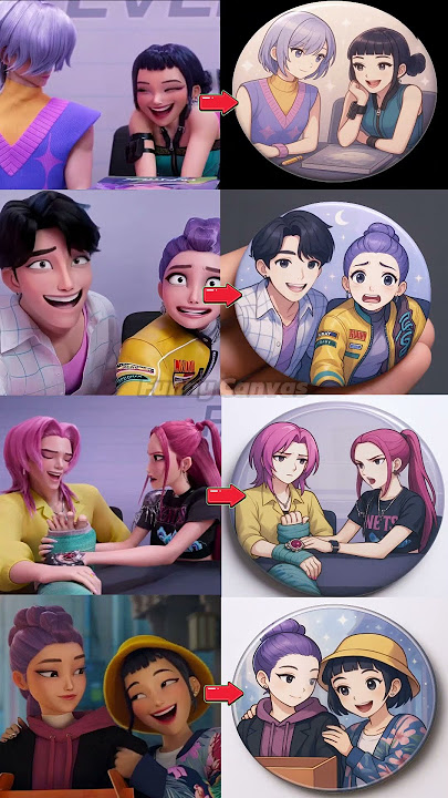 K-Pop Demon Hunters Couple Badges Sing ‘Te teh té adu aduh’ #kpopdemonhunters