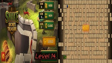 Snake Secret Treasure Desert Level 14 Hard. Walkthrough Gameplay 