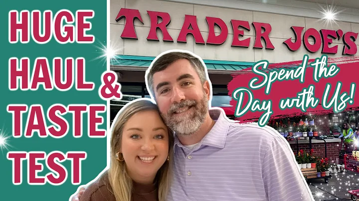 HUGE TRADER JOES HOLIDAY HAUL AND TASTE TEST | SPEND THE DAY WITH US | HOLIDAY VLOG