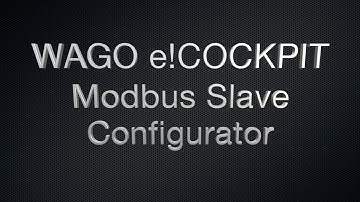 e!COCKPIT Modbus/TCP Slave Configurator