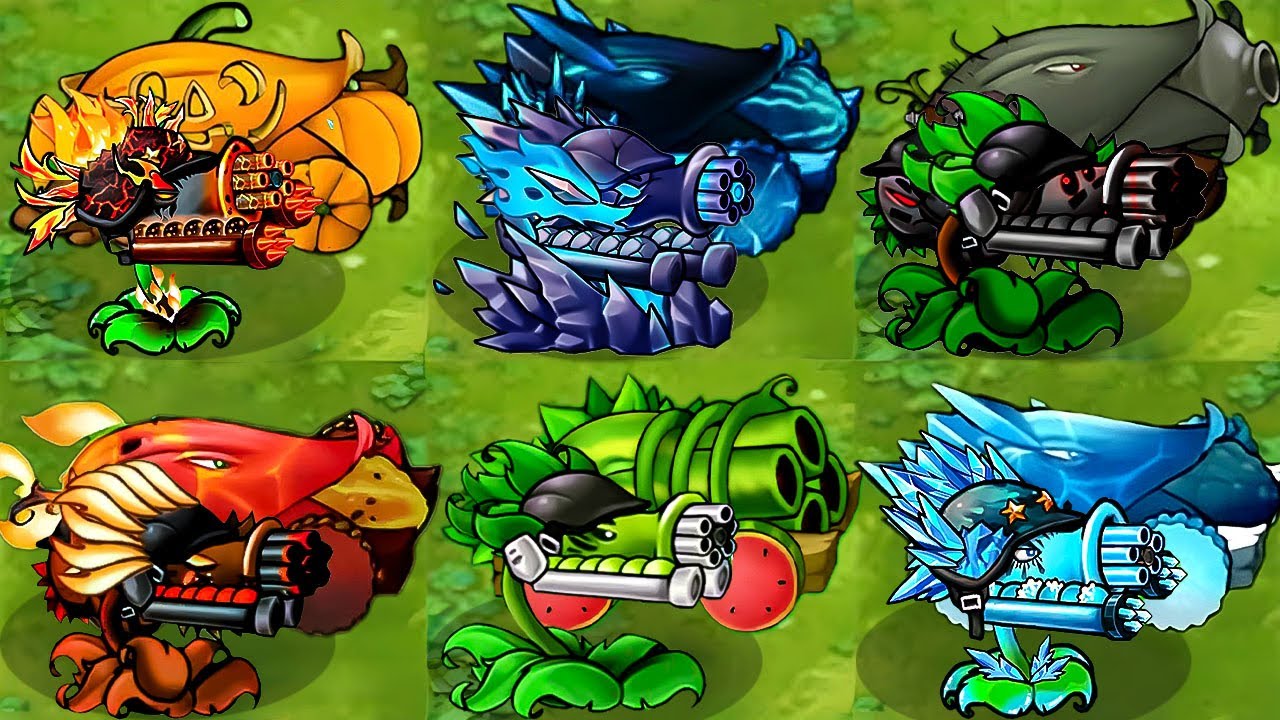 PVZ 1 Fusion 2.2 Challenge!! 1 All Plants Fusion VS 300 Black Olive ...