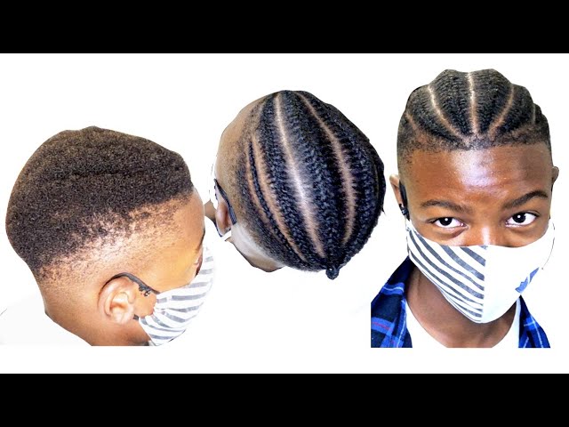 Needle & Yarn Cornrows + Flat Twists on Very Short Hair