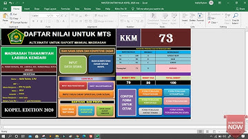 APLIKASI RAPOR KOPEL MADRASAH 2020 JENJANG MTs | PENGISIAN WALI KELAS | RAPOR MANUAL EXCEL | FREE #2