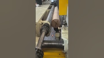 Teeth-roller & Nose Bar (TNB) Spindless Veneer Peeling Machine #wood #veneer #plywood #focusmach