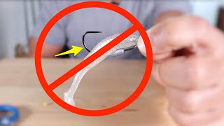 Simple Hack To Stop Soft Plastic Fishing Lures Sliding Down The Hook screenshot 3