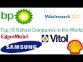 Top 10 Richest Companies In The World - YouTube