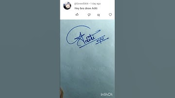 signature style your name Aditi | 😱✍️ #signature #youtubeshorts #video #viral #shots #art