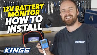how to install the kings 12v battery monitor