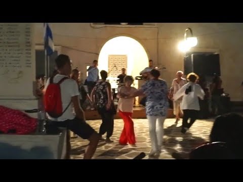 An Evening of Greek Music on Anafi Island, Greece