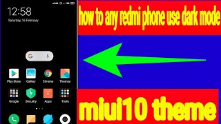 Redmi any phone official dark mode system use miui10  dark theme screenshot 5