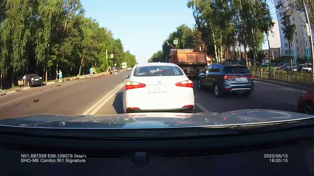 Наезд на препятствие каско