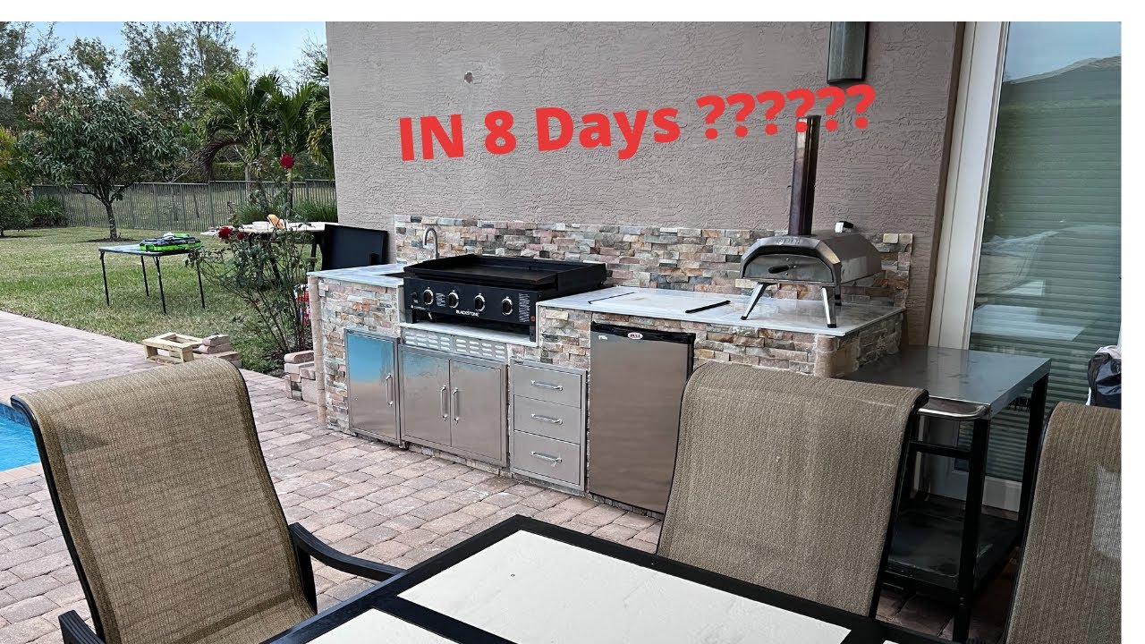 How to build an Outdoor kitchen......DIY Build great project - YouTube