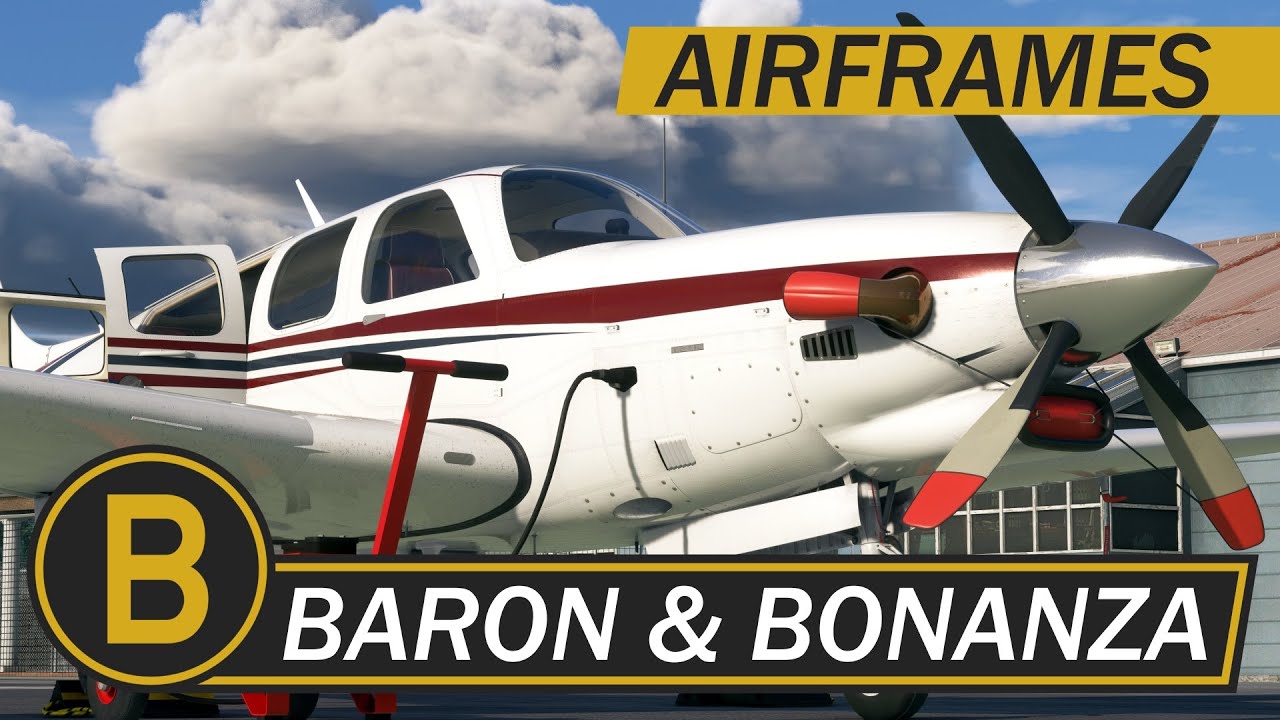 Black Square Baron и Bonanza Professional MSFS — Корпуса и звуки — Just Flight