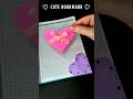 DIY Cute Heart Bookmark 💖💜🎀 #diy #craft #shorts #shorthsfeed #papercraft