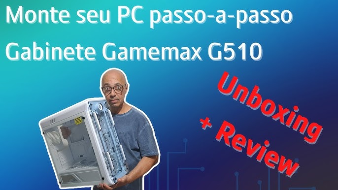 Gabinete Gamer Gamemax G510WT-DBB Optical C/3 Fans – Branco - Época Eletro