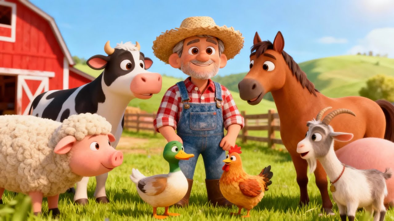 On His Farm, He Had Some Cows | Fun Nursery Rhyme & Kids Song