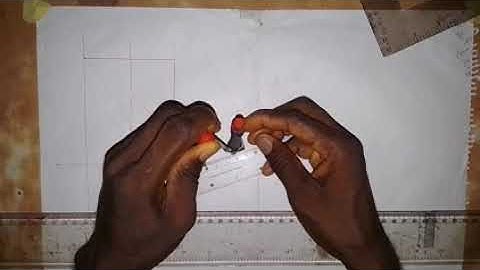 Complete Plan, Front Elevation and Surface Development of Two Intersecting Square Prisms