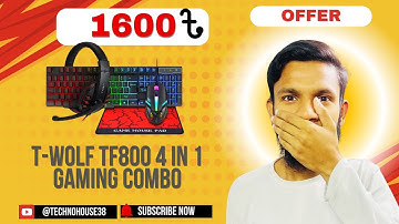 T-WOLF TF800 4 In 1 Gaming Combo Set REVIEW #games #keyboard #mouse #4in1