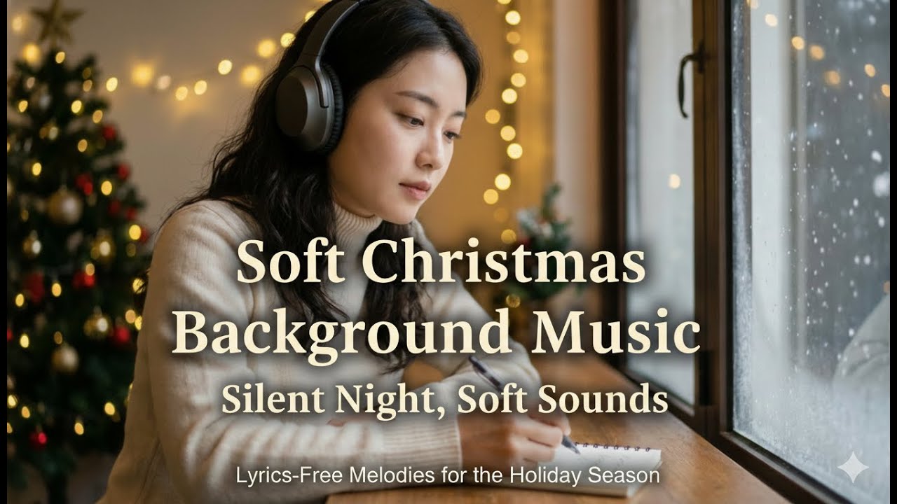 Soft Christmas Instrumental Music | Cozy Cafe Background Music for Study, Work, Sleep