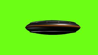 Летающая Тарелка, НЛО, Футаж на зеленом фоне. Flying saucer,UFO,chroma key,