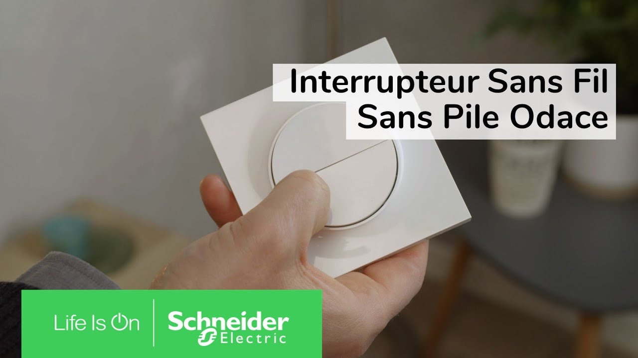 Odace - Interrupteur sans fil sans pile : fini les travaux 