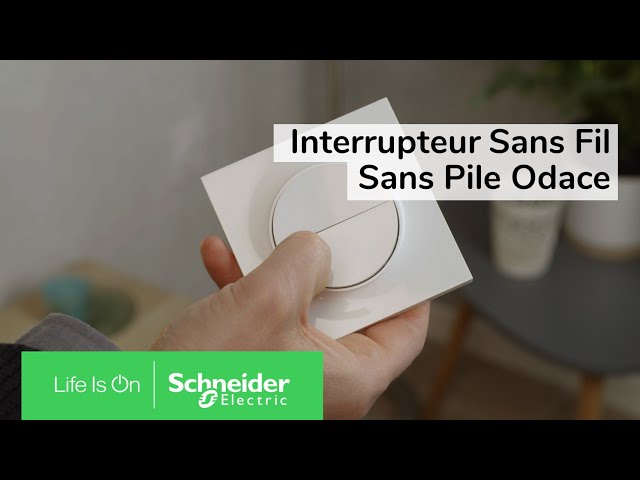 Odace - Interrupteur sans fil sans pile : fini les travaux 