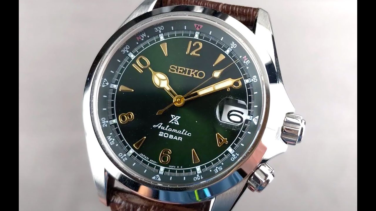 Seiko Alpinist Green Dial SBDC091 Seiko Review - YouTube
