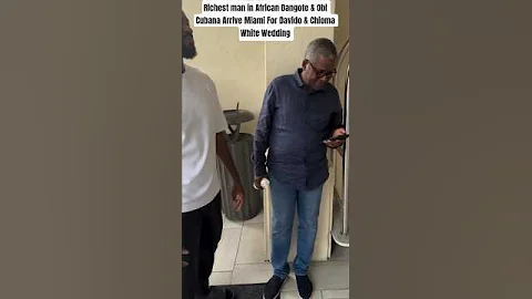Richest man in African Dangote & Obi Cubana Arrive Miami For Davido & Chioma White Wedding #chivido