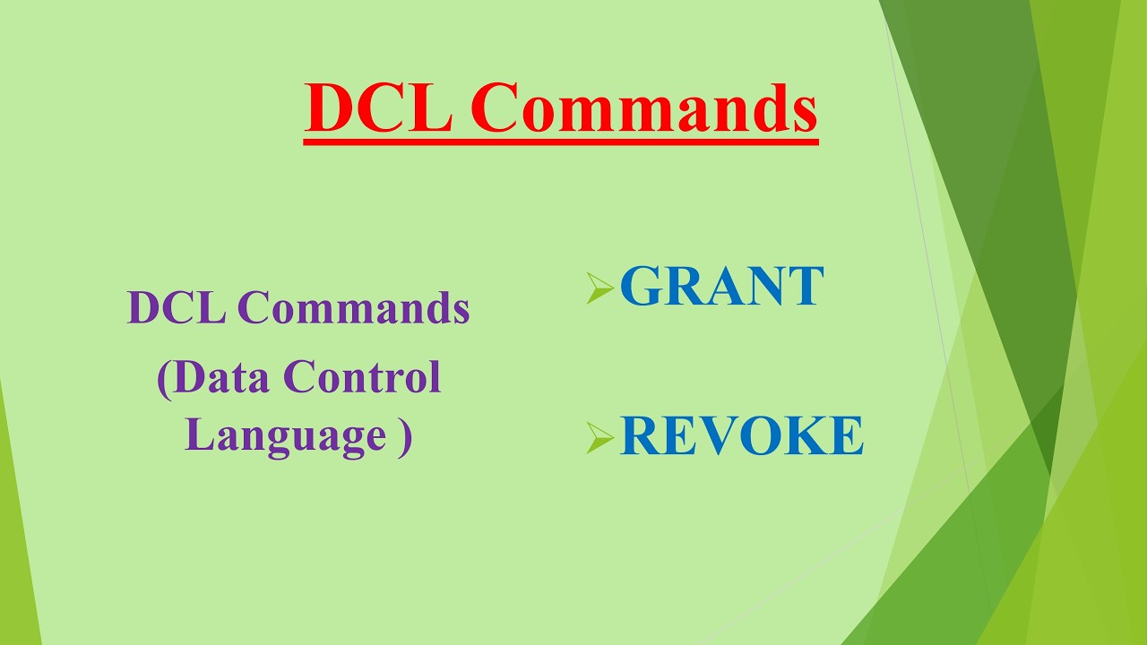 SQL DCL Commands Explained | GRANT and REVOKE with Examples - YouTube