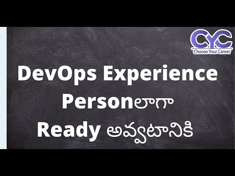DevOps Experience Personలాగా Ready అవ్వటానికి |Vanya  Raj|CYC Guidance Pvt Ltd