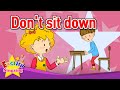 [Imperative sentence] Don't sit down - Exciting song - Sing along