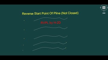 Reverse Start Point Of Pline (not closed) - Autolisp