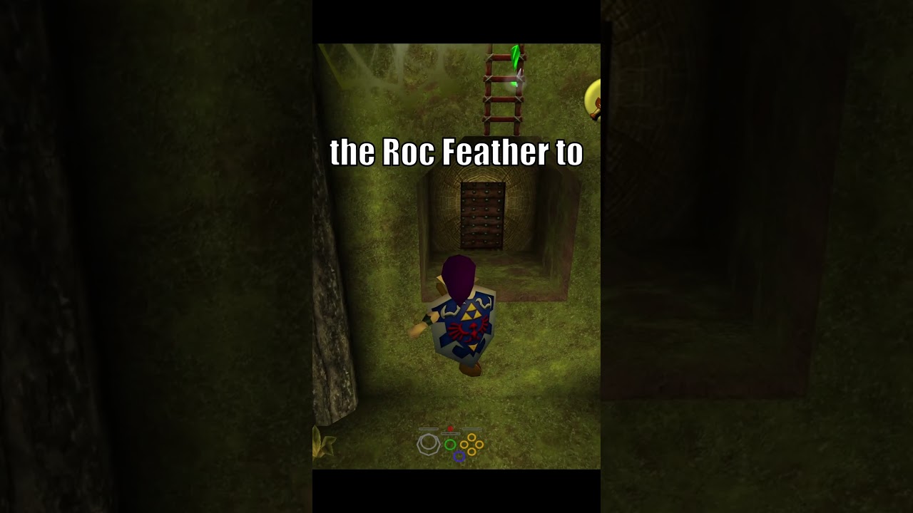 В игре OOT рандомайзер пропускает ходы с помощью Roc Feather!