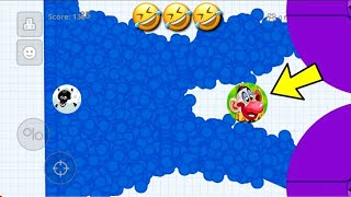 قيم بالصوت-الخروف والمهرج اليهودي🤣FUNNY UNCUT AGAR.IO MOBILE اقاريو