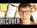 How To Recover Snapchat Streak | Get Snapchat Streak Back - Full Guide