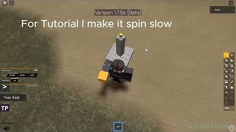 Roblox Btools Tutorial How to make A Motor (Auto Spinner)