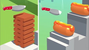 Slice It All Gameplay! Satisfying and Relaxing ASMR Slicing Video