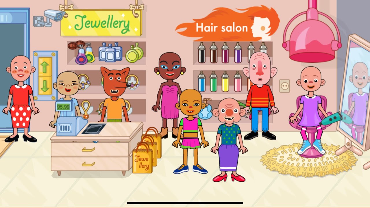 PEPİ VE AİLESİ KEL OLDU 😅😅😅😅