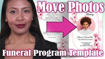 Move Photos In Funeral Program Template