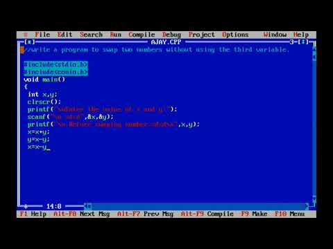 write a program to  to swap two numbers without using the third variable in c language //akt guide