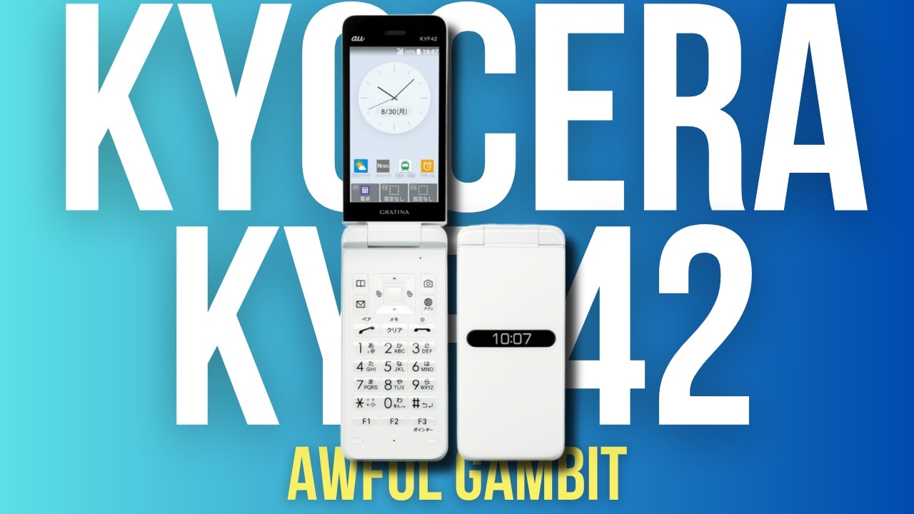 The Kyocera KYF42 Gratina - The Ultimate Dumbphone - YouTube