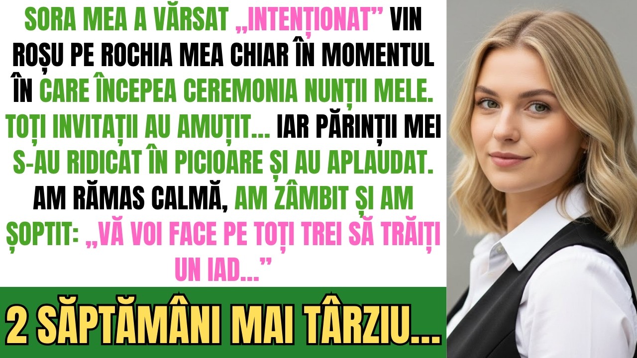 Sora Mea A Vărsat „Intenționat” Vin Roșu Pe Rochia Mea Când A Început Ceremonia De Nuntă, Așa Că Eu…