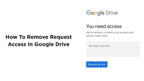 How To Remove Request Access From Google Drive | Apne Google Drive Se Request Access Kaise Hataye