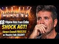 48 Filipino Kids From Cebu SHOCK AGT 😱 | Simon Cowell FREEZES as Entire Theatre Falls SILENT