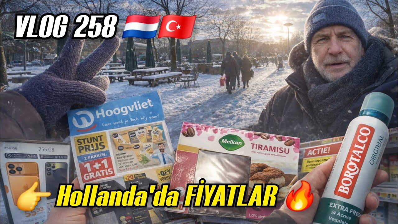 Hollanda’da Dolu ve Kar Yağdı! ❄️🌨️ Hoogvliet, Lidl, IKEA & Kruidvat Turu (Vlog 258) 🇳🇱🇹🇷