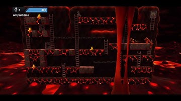 Lode Runner (original level 1 and 2 facsimiles) custom level Xbox 360 XBLA 720P gameplay