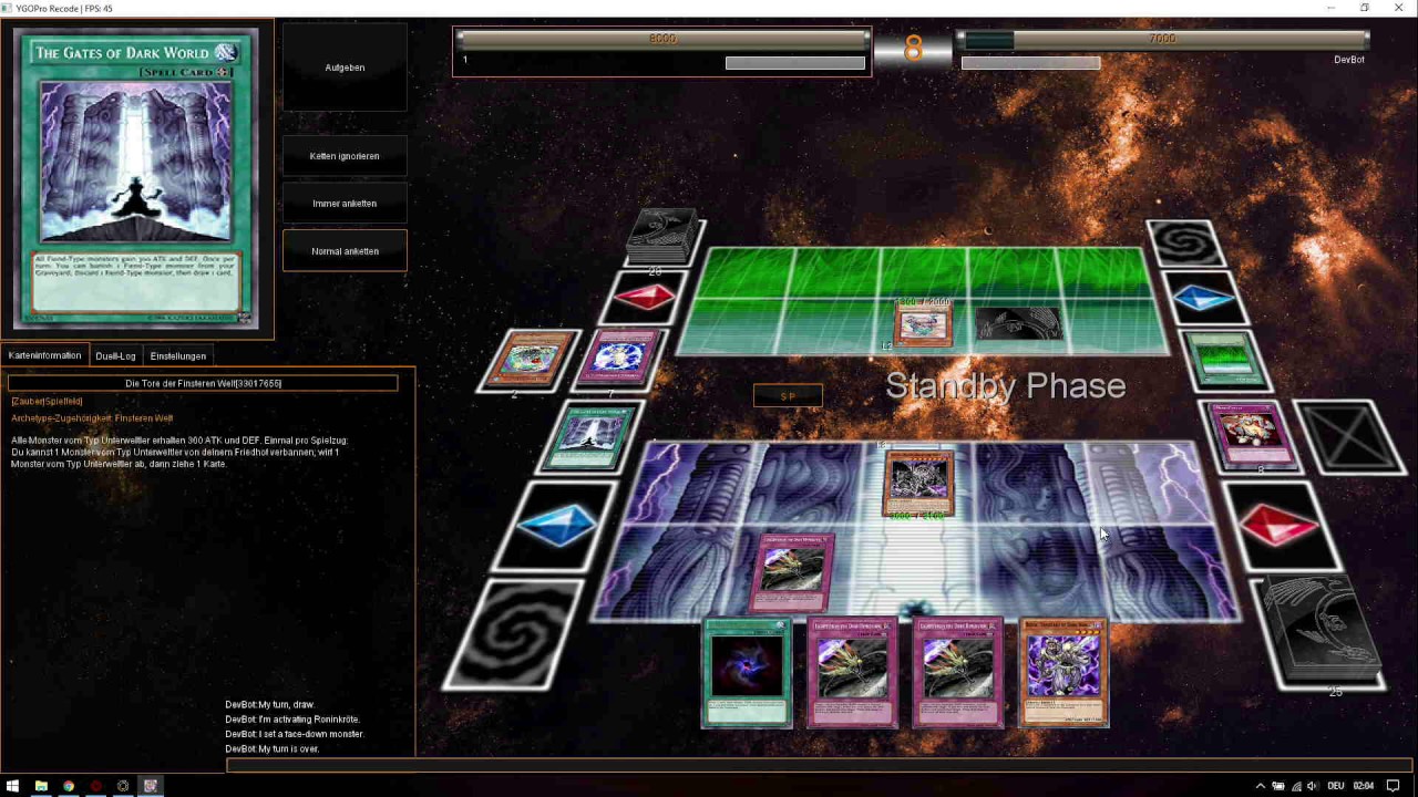 DARK WORLD DECK 2017 DARK WORLD  VS FROG